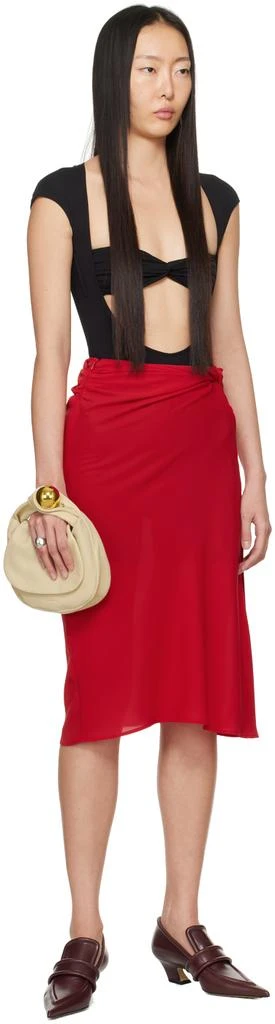 Beaufille Red Vela Midi Skirt 4