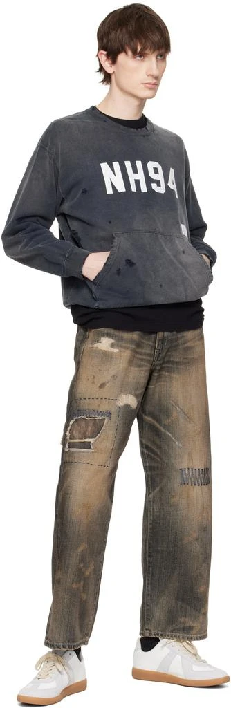 NEIGHBORHOOD Black Savage DP Wide Jeans 4
