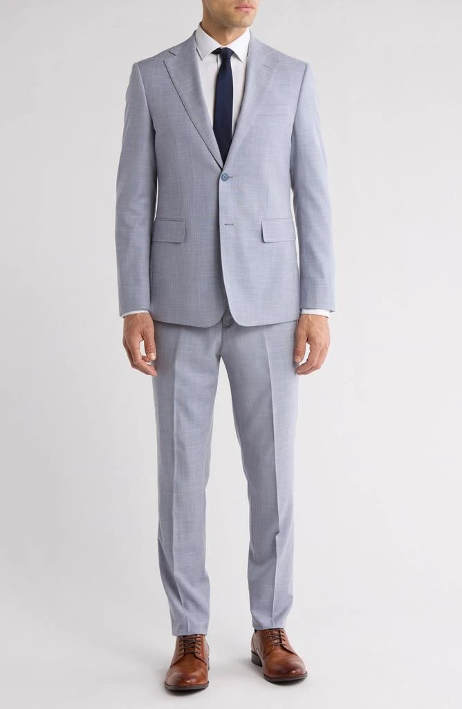 English Laundry Grey Two-Button Mélange Suit