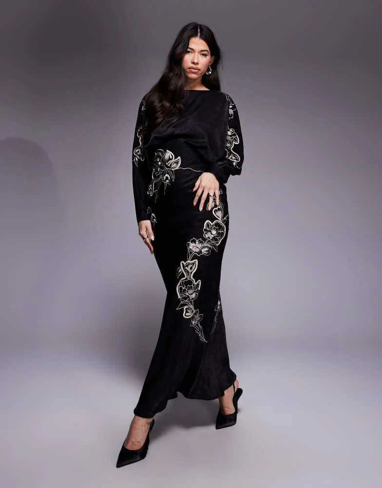 chinese dress ladies KOH KOH Petite Womens Long V-Neck Elegant Batwing Cape Sleeve Semi Formal  Evening Modest Bridal Party Cocktail Wedding Guest Bridesmaid Maxi Dress  Dresses Gown Gowns, Cobalt/Royal Blue S 4-6 at Amazon Women's main image 0