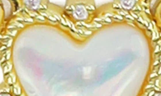 Panacea Faux Pearl Heart Pendant Layered Necklace 2