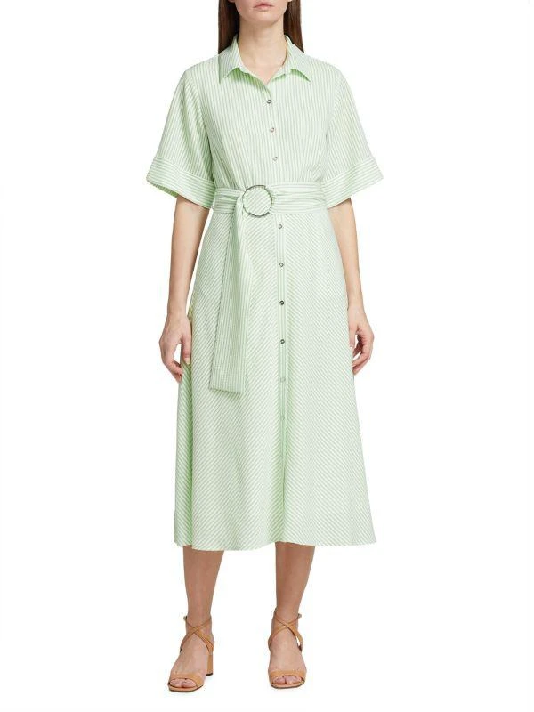 Tahari The Eden Belted Midi-Dress 1