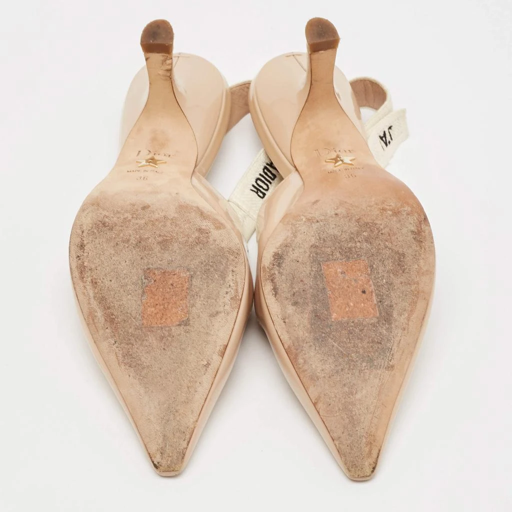 Dior Dior Beige Patent Leather J'Adior Slingback Pumps Size 36 6
