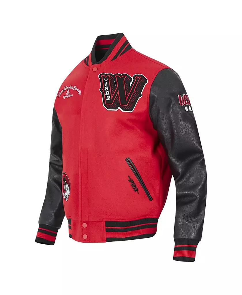 Pro Standard Men's Red Winston-Salem State Rams HBCU Vintage Varsity Wool Full-Zip Jacket