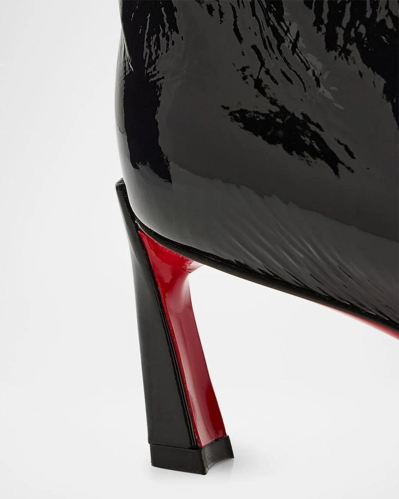 Christian Louboutin Patent Leather Red Sole Tall Boots 6
