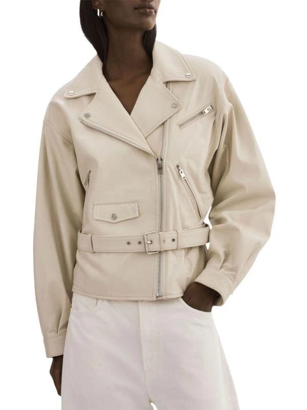 LaMarque Daniela Lambskin Leather Biker Jacket 1
