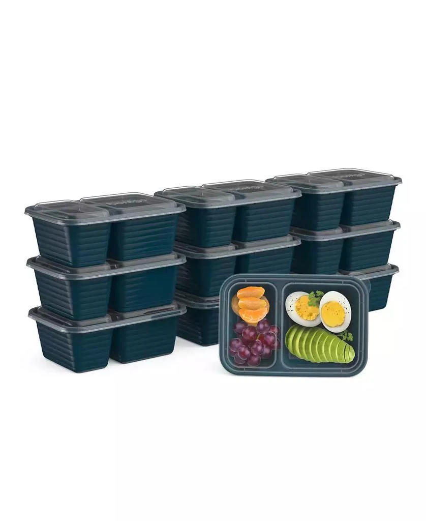 Bentgo Prep 2-Compartment Snack Container Set, 20 Pieces