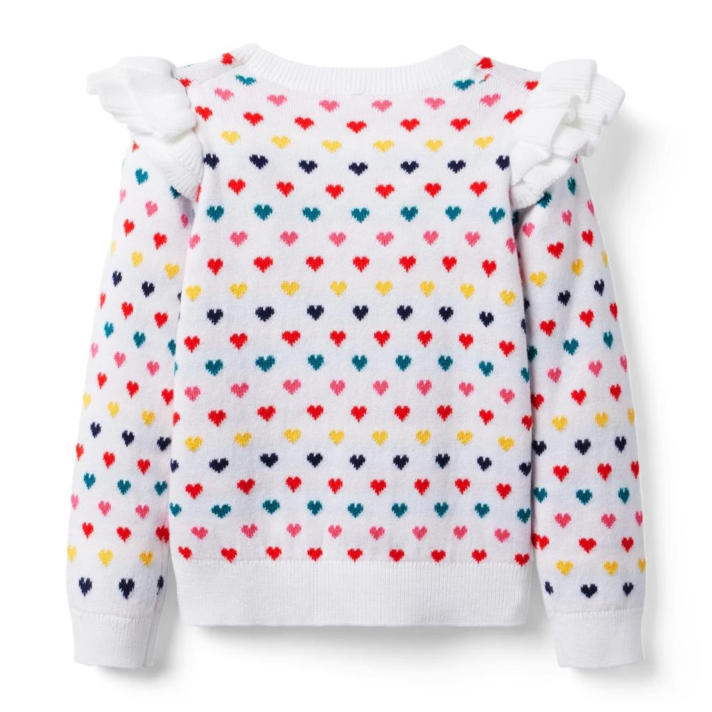 Janie and Jack Rainbow Heart Sweater (Toddler/Little Kid/Big Kid) 2