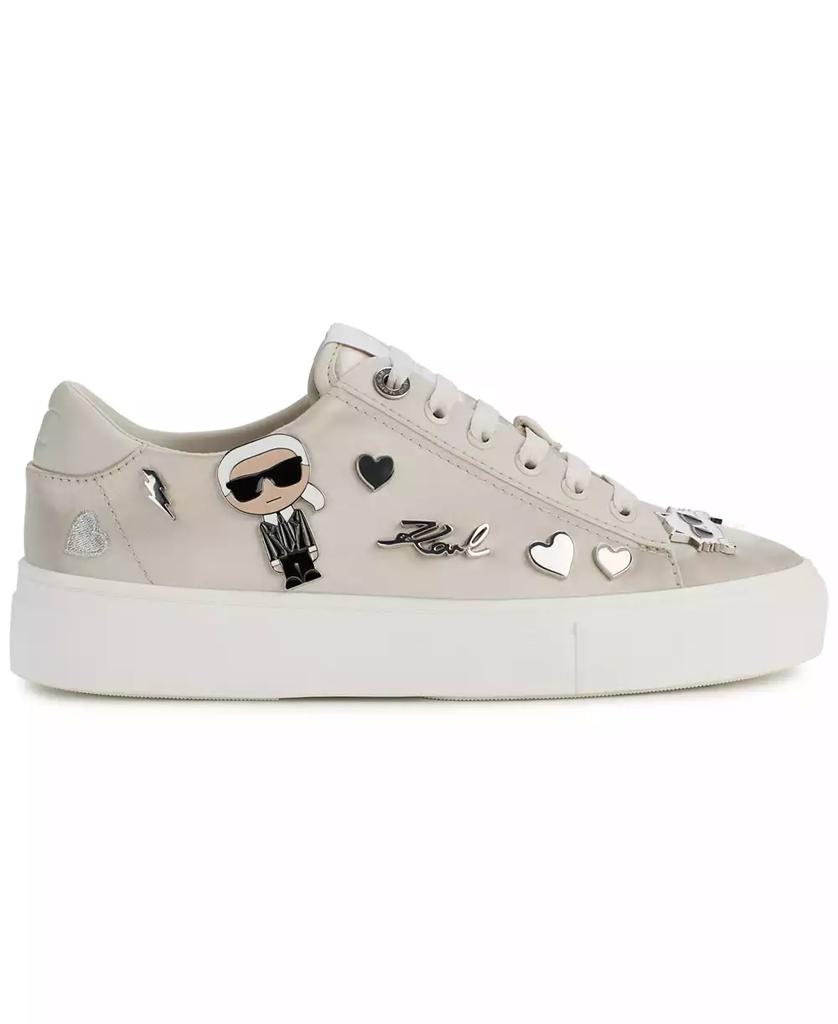 Karl Lagerfeld Paris Cate Pins Lace-Up Platform Sneakers