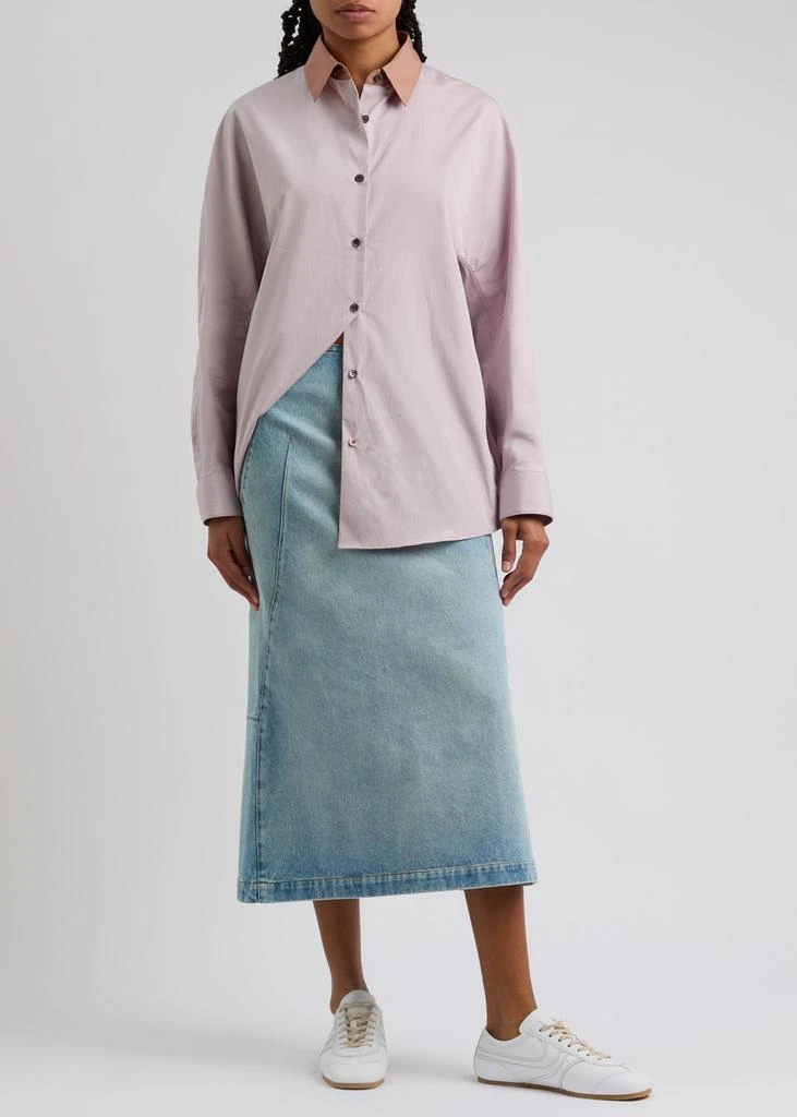 Dries Van Noten Sibyl panelled denim midi skirt 4