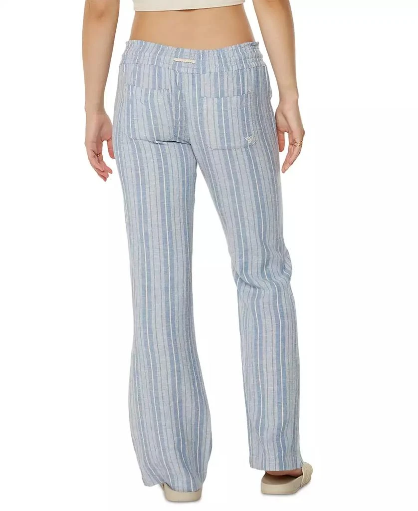 Roxy Juniors' Oceanside Striped Wide-Leg Beach Pants 6