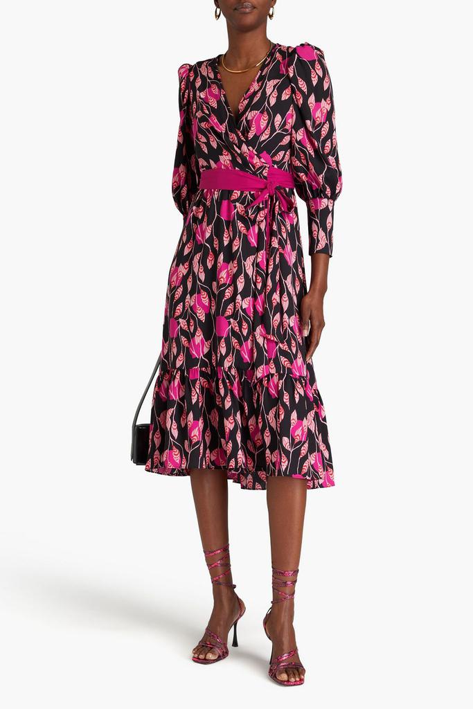 Diane von Furstenberg Blade printed crepe midi wrap dress