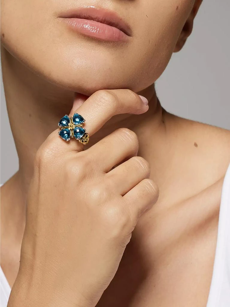 Konstantino Anthos Prism Silver, 18K Gold & Blue Spinel Ring 5