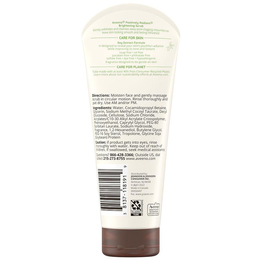 Aveeno Positively Radiant Brightening & Exfoliating Face Scrub
