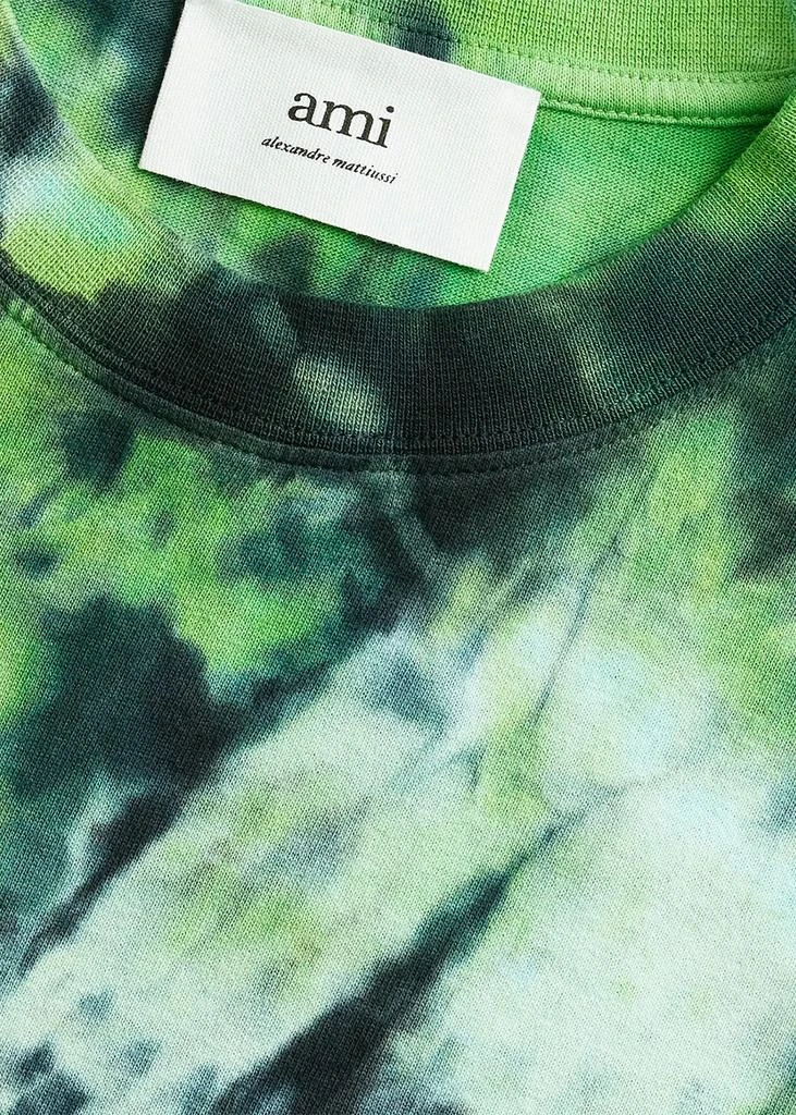 AMI PARIS AMI Alexandre Mattiussi Green Tie Dye T-Shirt 5