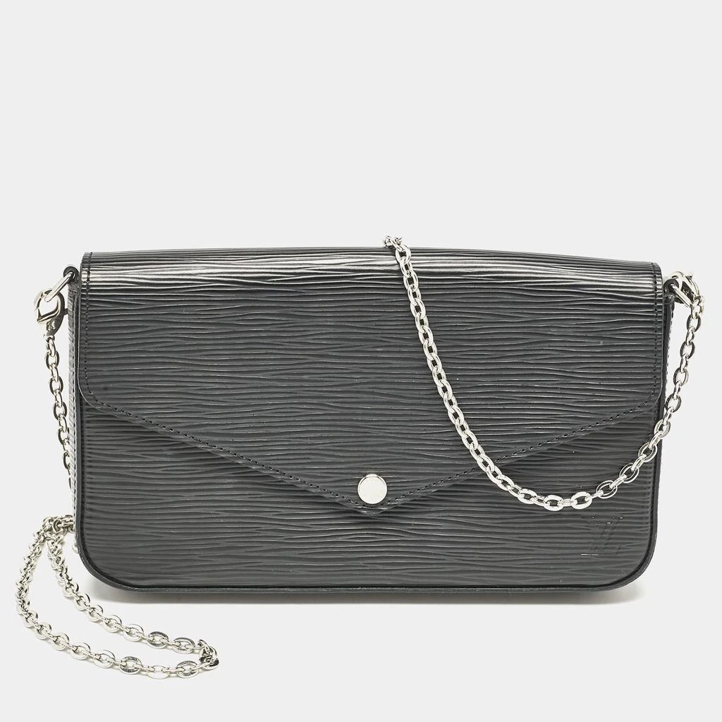 Louis Vuitton Louis Vuitton Black Epi Leather Pochette Felicie Bag 1