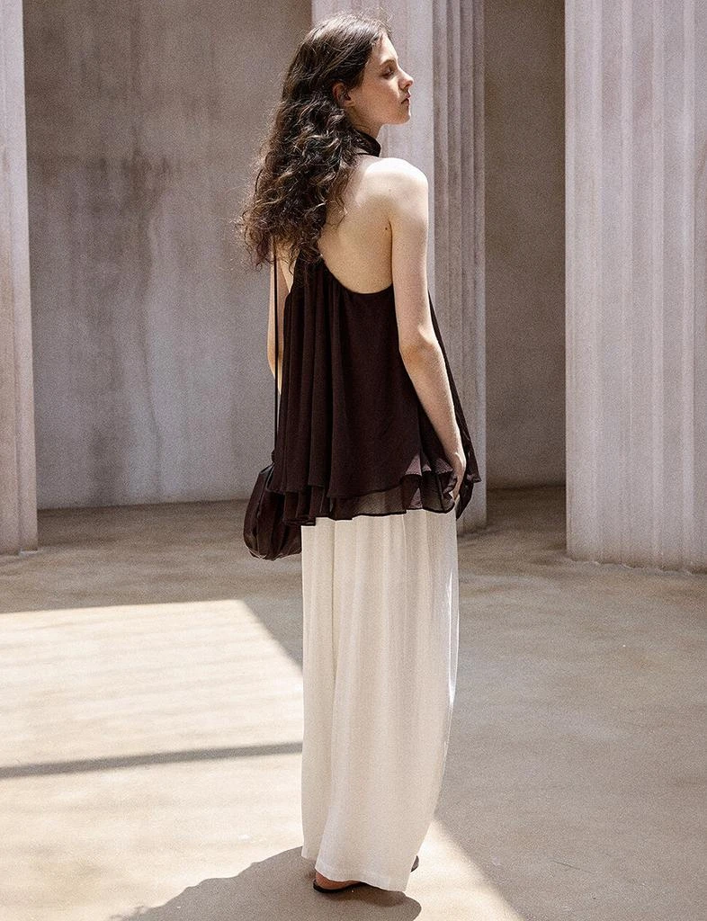 Pixie Market White Draped Trousers 8