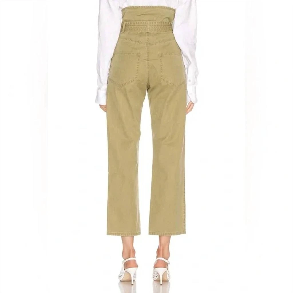 MARISSA WEBB Nwt Matravis Heavy Canvas Pant In Khaki Green 3