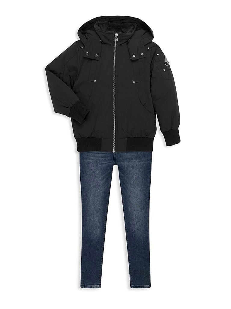 Moose Knuckles Little Girl
s 
Girl
s ​Down Puffer Bomber Jacket 2