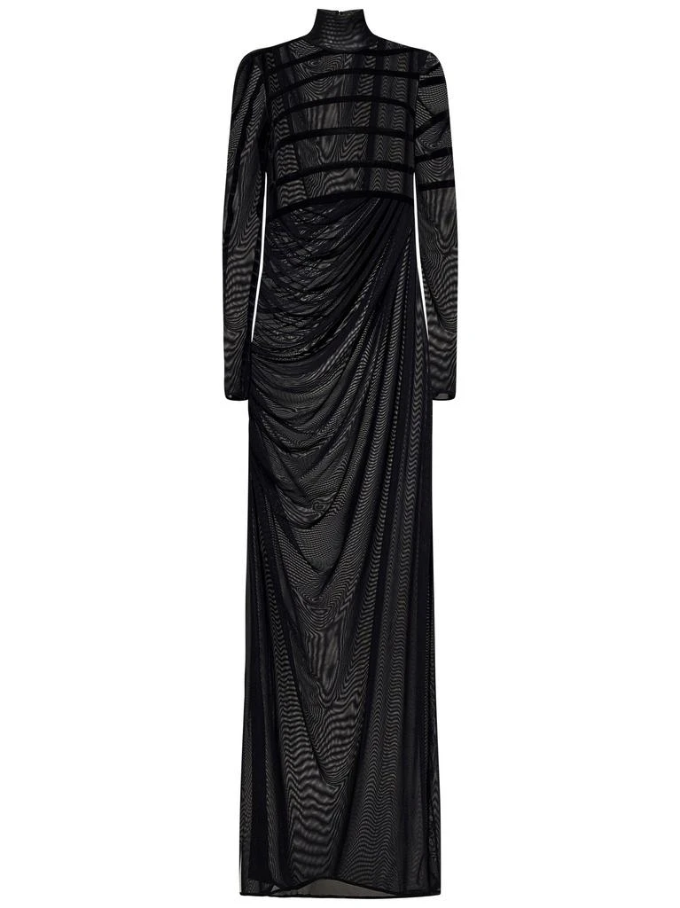 Jean Paul Gaultier Jean Paul Gaultier THE STRIPED FLOCKED Long Dress 1