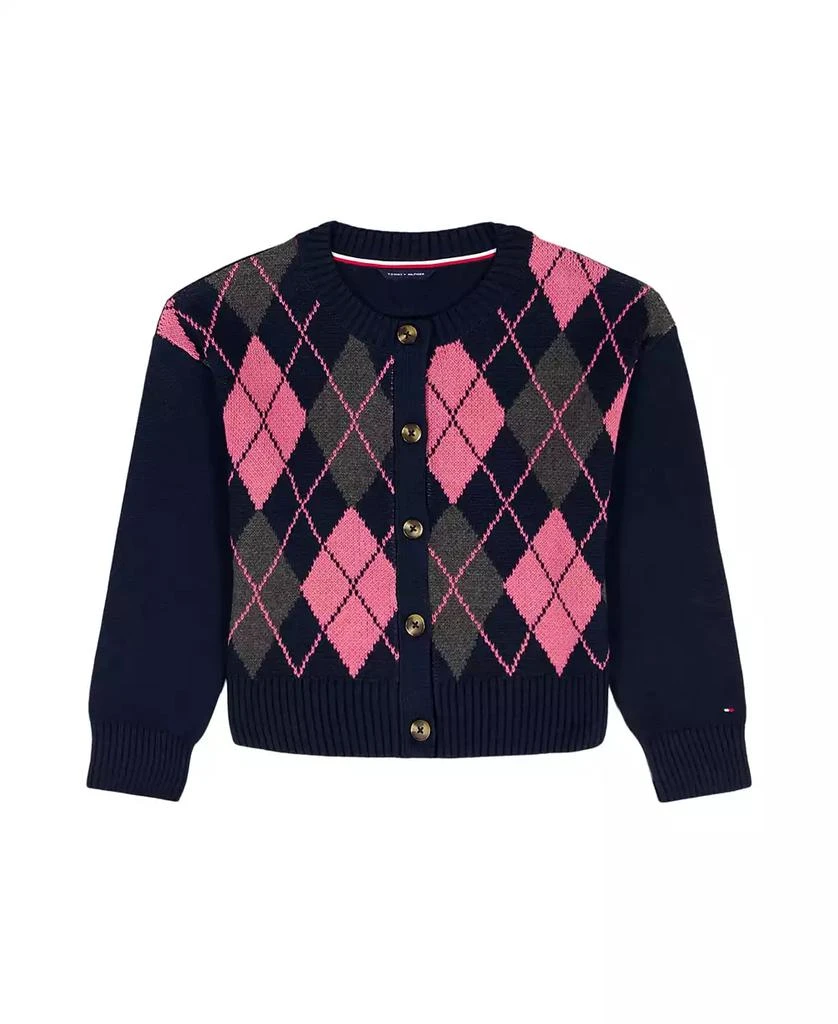 Tommy Hilfiger Girls 7-16 Argyle Cardigan Sweater