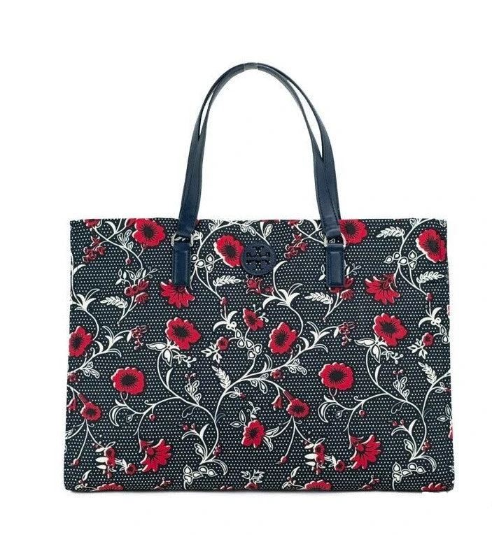 Tory Burch Tory Burch Medium Nylon Retro Batik Print Shoulder Tote Women's Handbag