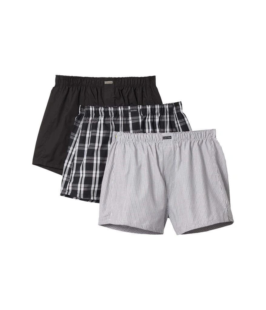 Calvin Klein Cotton Classics Multipack Pack Woven Boxer 1
