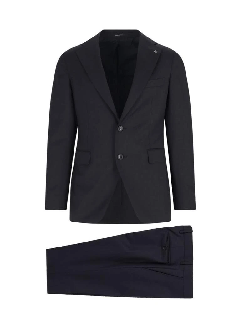 TAGLIATORE Double-Breasted Tailored Suit With Classic Navy Blazer