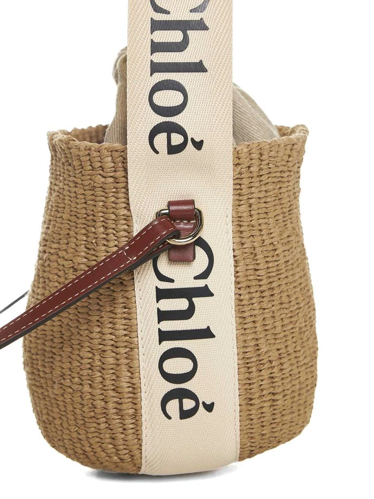 Chloé CHLOé | Small Woody basket bag in natural fibres | Women | PZ 4