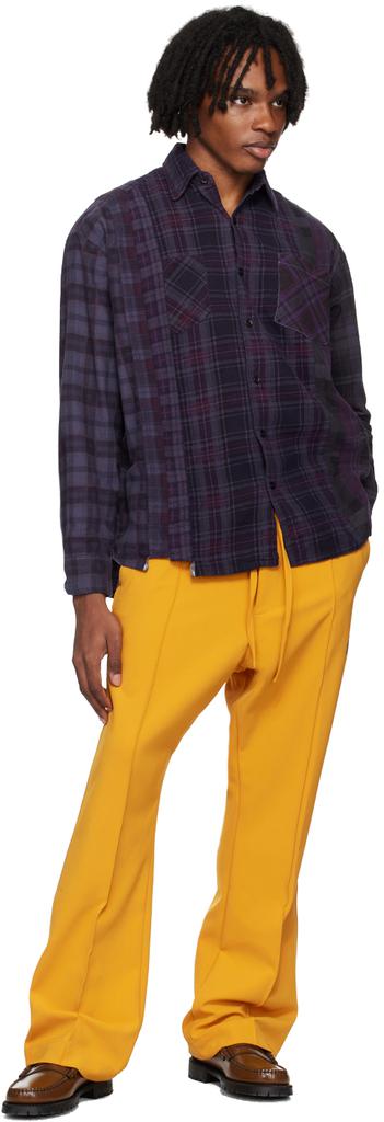 Needles Yellow Piping Cowboy Trousers L-WAIST-US-36