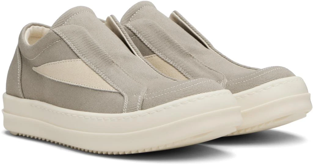 Rick Owens Taupe Concordians Laceless Vintage Sneaks Sneakers 4