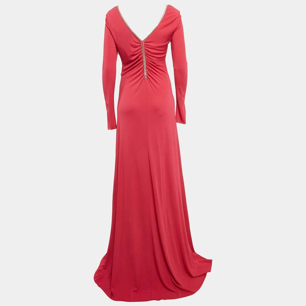 Emilio Pucci Pink Jersey Stud Detail Ruched Maxi Dress M  On Sale Now with  Up to 76% Off | Discover Exclusive Deals & Savings at BeyondStyle   Authentic EMILIO PUCCI Women|maxi
