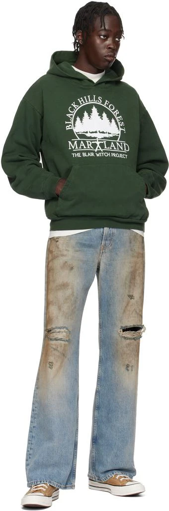 Online Ceramics Green The Blair Witch 'Black Hills Forest Map' Hoodie 4