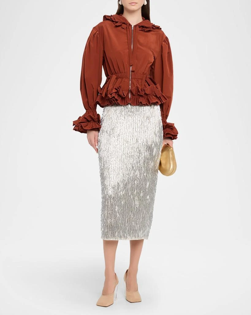 AKNVAS Lovise Ruffled Taffeta Jacket - Jackets - Free Shipping ...