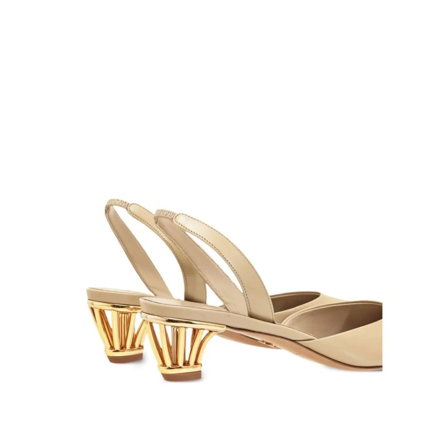 Salvatore Ferragamo Ferragamo Alyssa Cage-Heel Slingback Pumps, Size 5 3