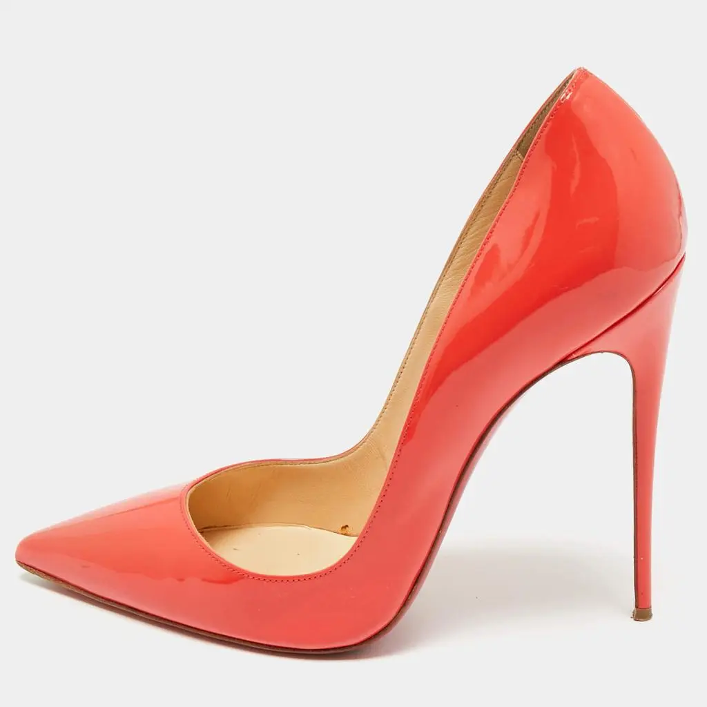 Christian Louboutin Christian Louboutin Pink Patent Leather Pigalle Follies Pumps Size 39.5