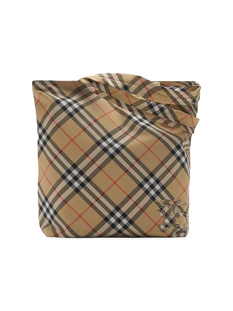 Burberry Equestrian Knight Check Tote Bag 1