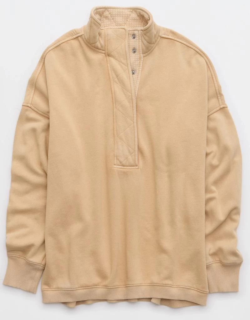 Aerie Aerie Getaway Quarter Snap Sweatshirt 4