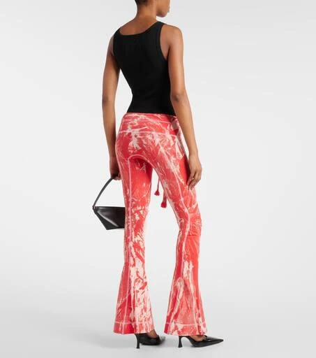 KNWLS Raze low-rise tie-dye flared pants 3