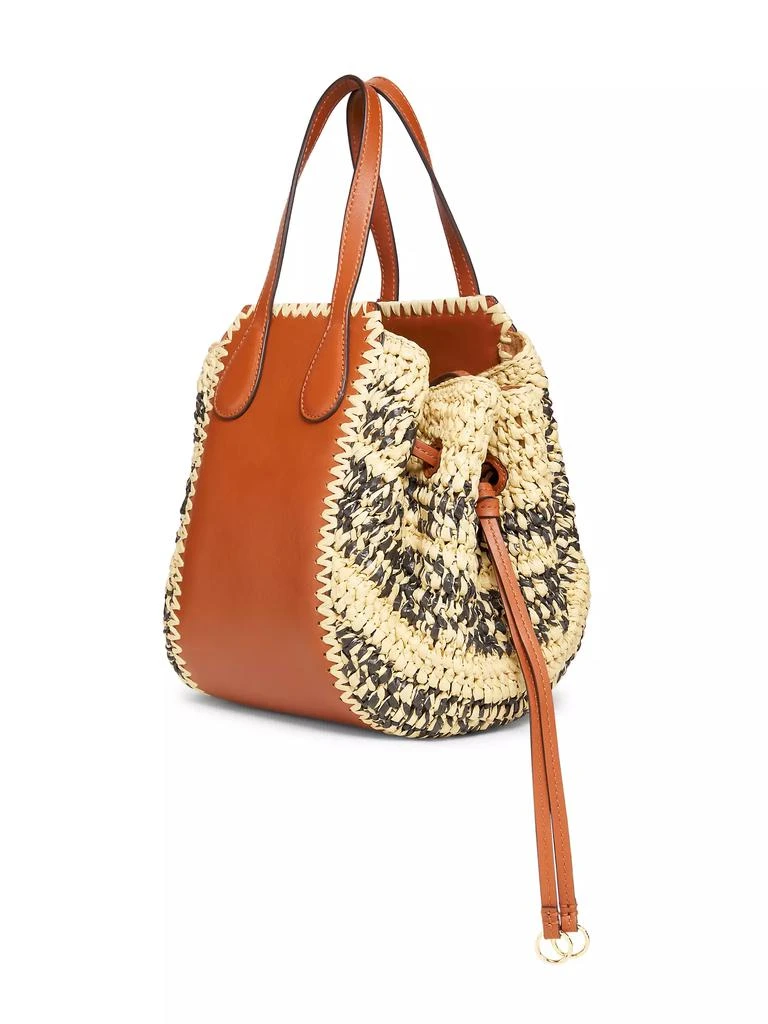 Ulla Johnson Gio Raffia &amp; Leather Top Handle Bag 4