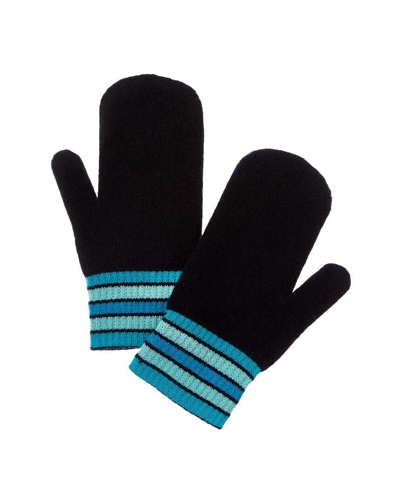 Brodie Cashmere Ski Stripe Cashmere Mittens 1