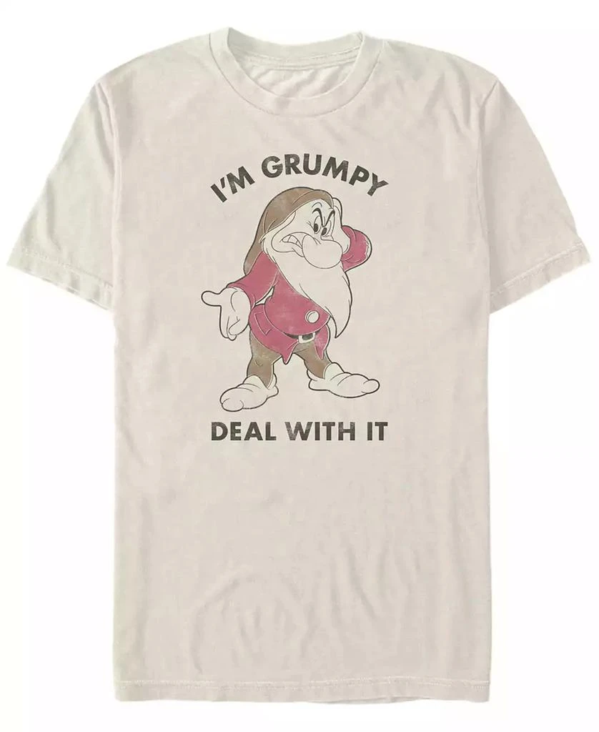 Disney Disney Men's Snow White and the Seven Dwarfs I'm Grumpy Deal with it, Short Sleeve T-Shirt 1