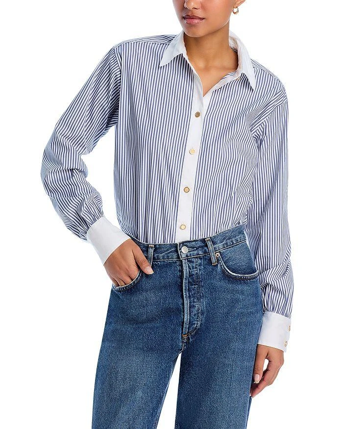 FRAME The Borrowed Striped Shirt 1