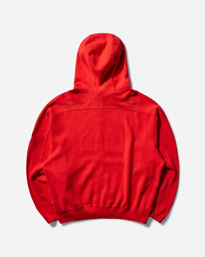 Cav Empt Men's DBL Knit Zip Hoodie Red 2