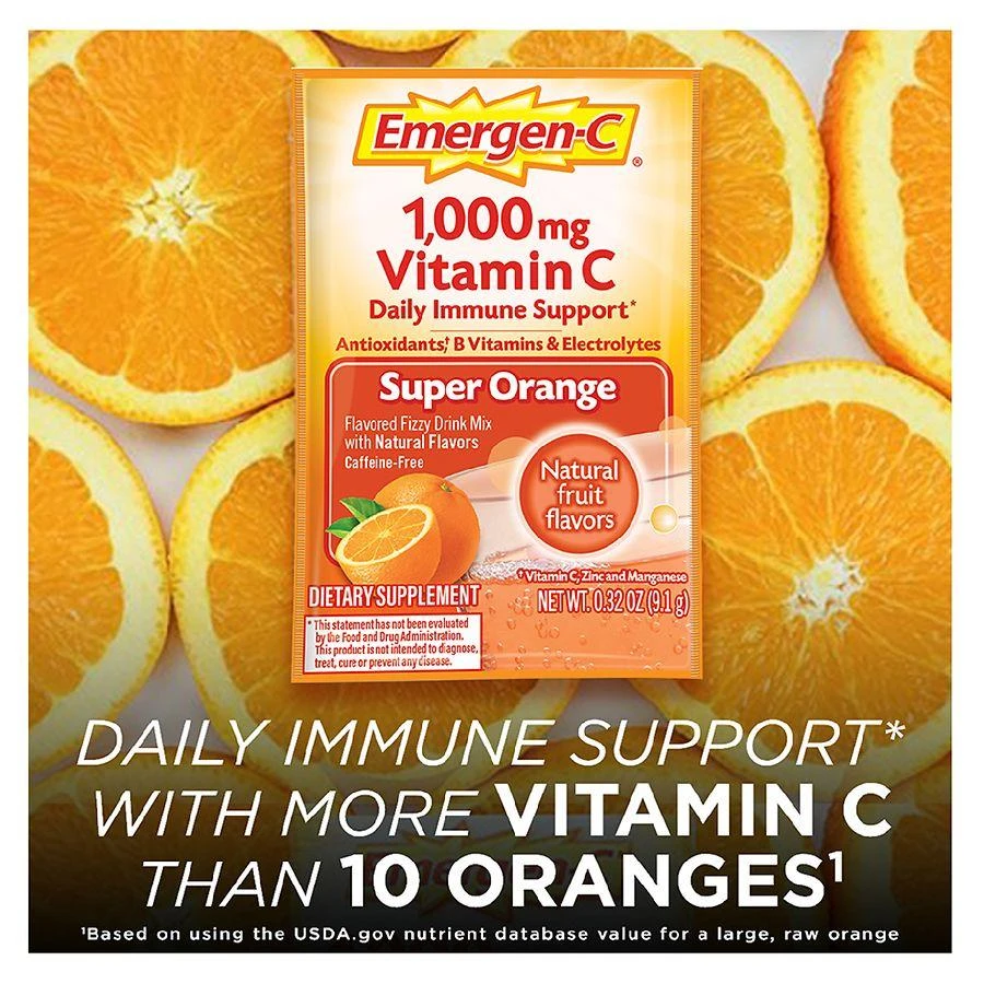 Emergen-C Daily Immune Support Drink with 1000 mg Vitamin C, Antioxidants & B Vitamins 5