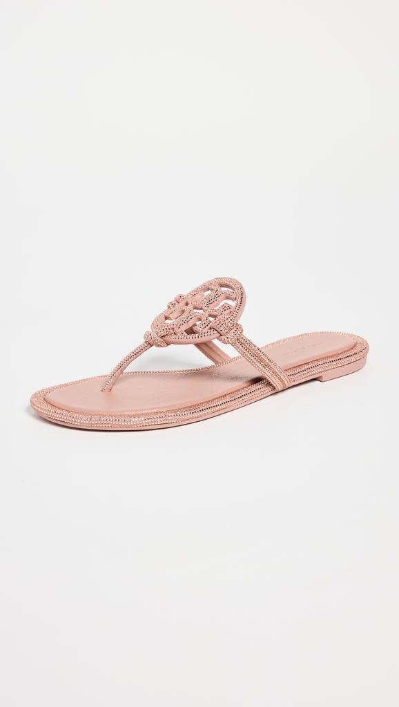 【Tory Burch】MILLER PAVE KNOTTED サンダル〈Malva〉 Tory Burch Miller Knotted Pave Sandals Malva 9 - Sandals