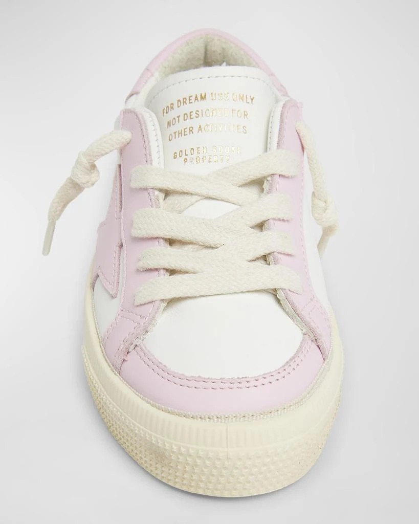 Golden Goose Girl's May Leather Star Sneakers, Toddler/Kids 5
