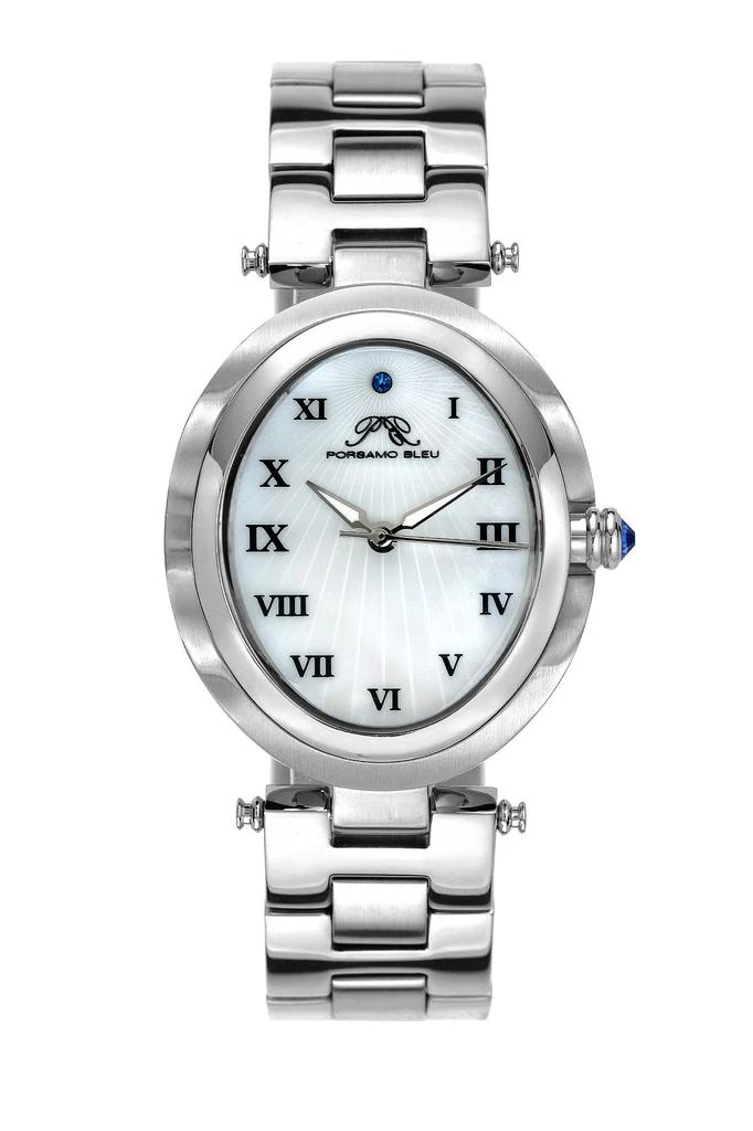 Porsamo Bleu South Sea Oval Women's Silver Watch 1