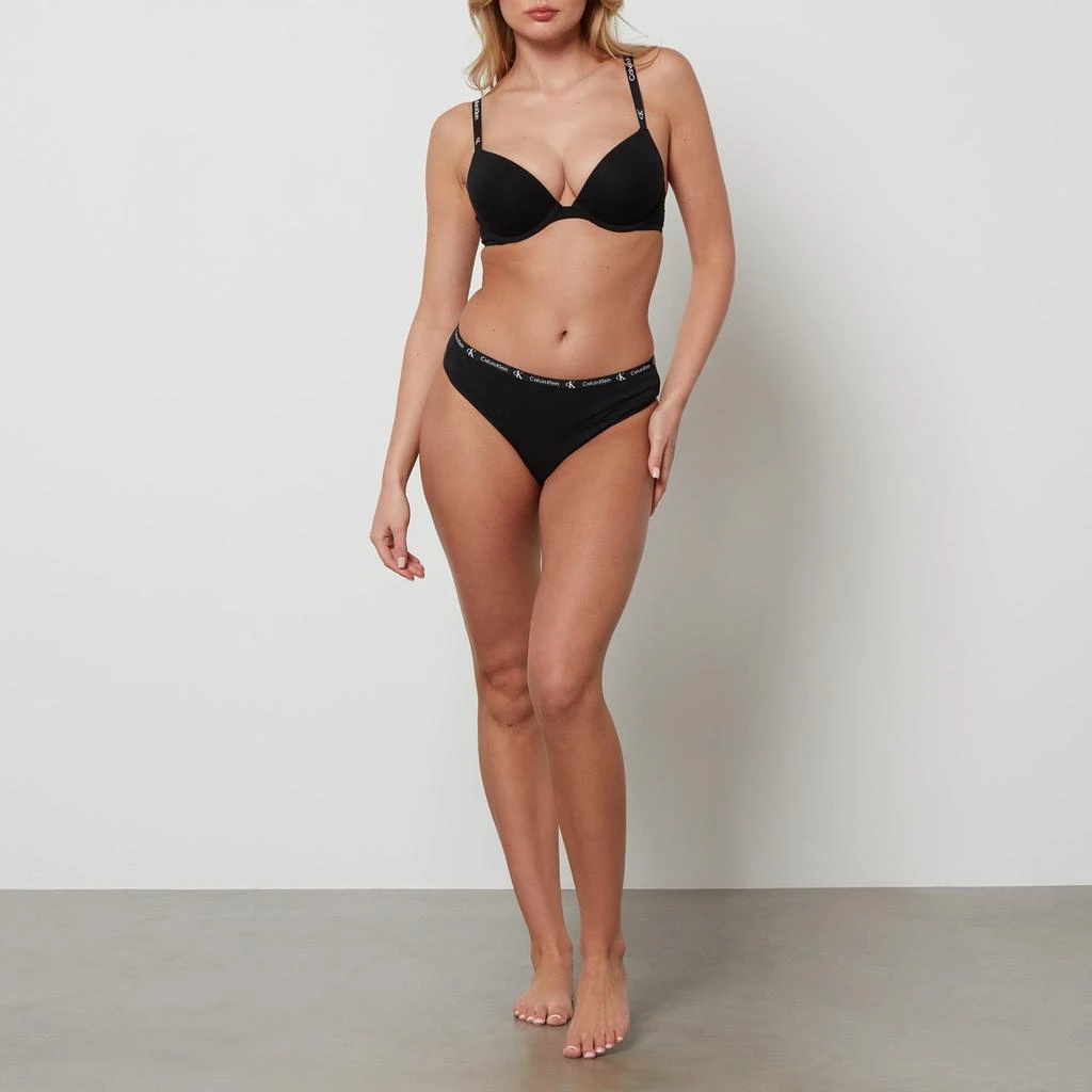 Calvin Klein Calvin Klein CK 1996 Cotton-Blend Plunge Bra 3