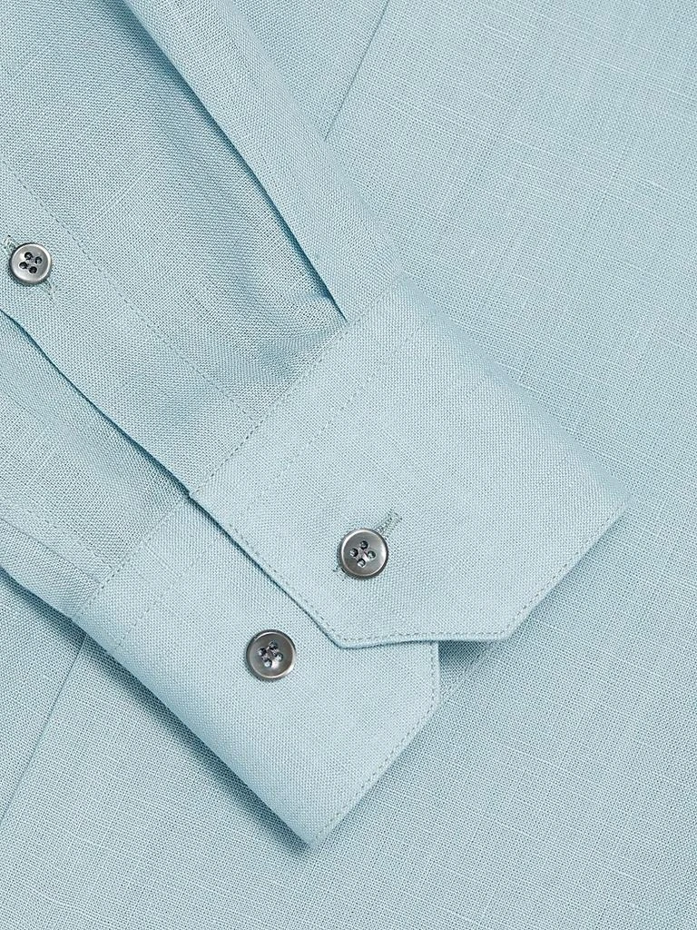 Giorgio Armani Linen Button-Front Shirt 7